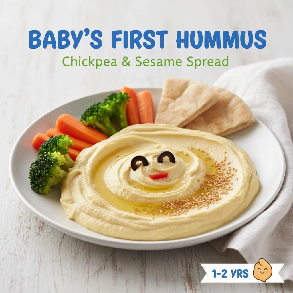Baby's First Hummus: Chickpea & Sesame Spread