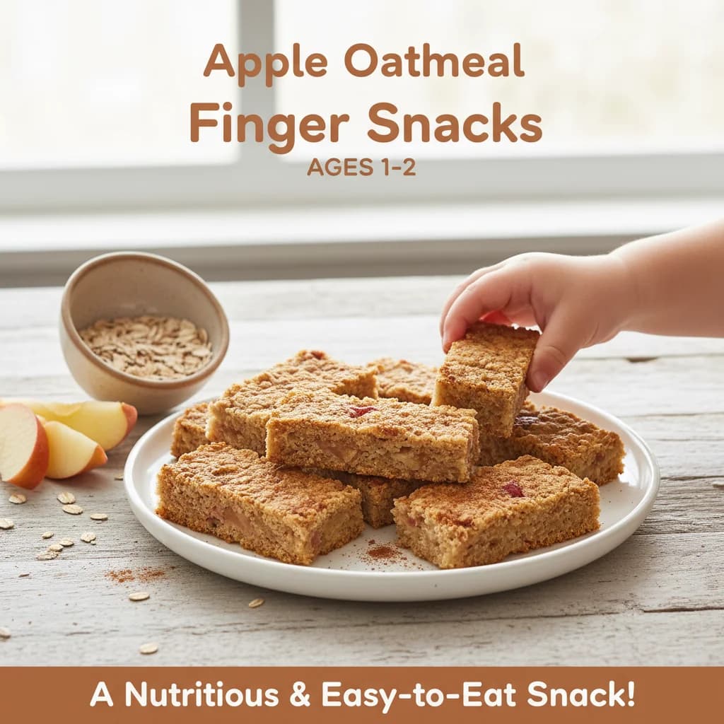 Apple Oatmeal Finger Snacks