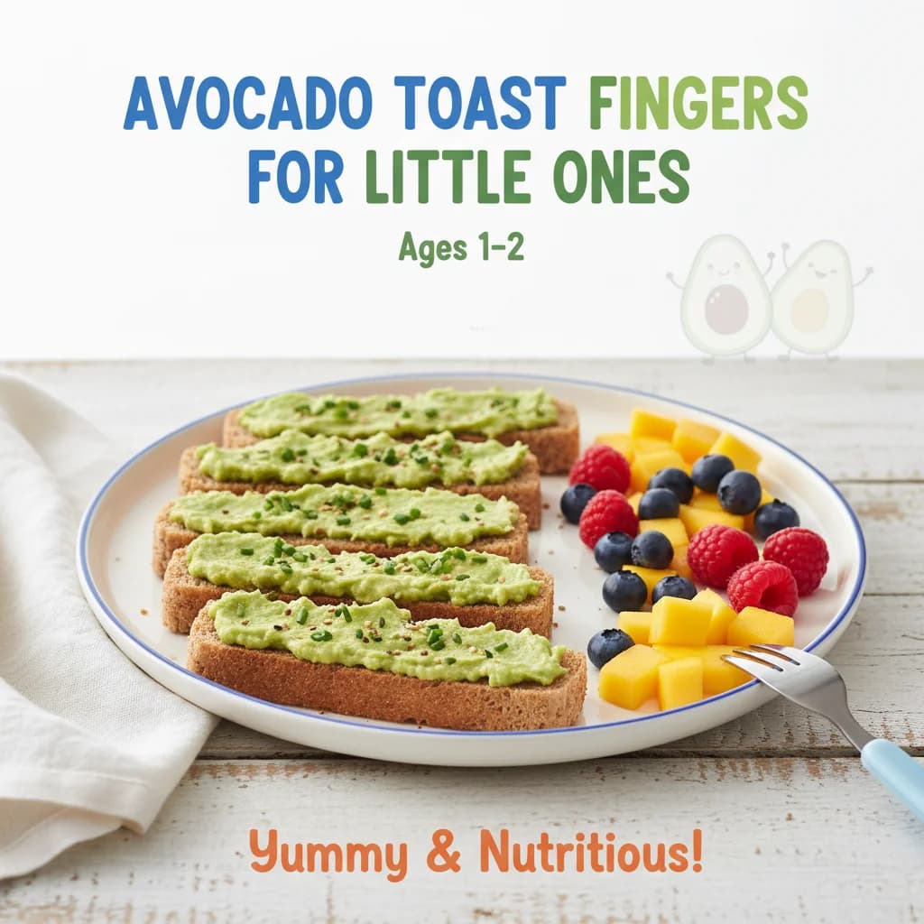 Avocado Toast Fingers for Little Ones