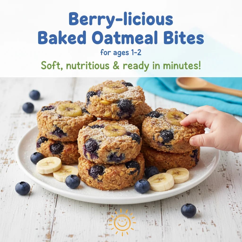 Berry-licious Baked Oatmeal Bites