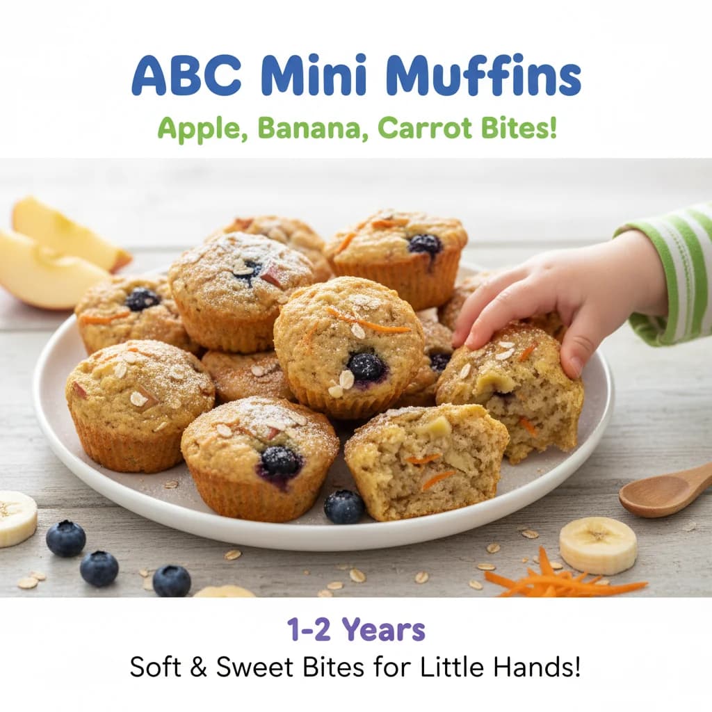 ABC Mini Muffins: Apple, Banana, Carrot Bites!